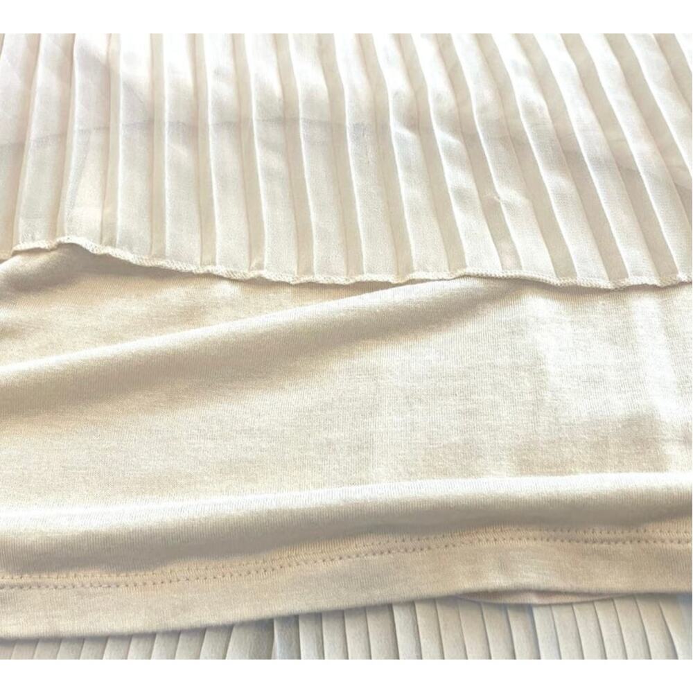 Willow & Clay Women's Cream Crochet Pleated Skirt Lined Mini Dress SZ XS NWT - Picture 9 of 13